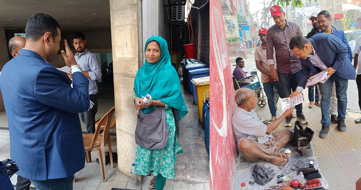 ঢাকা-১৭ আসনে ধানের শীষের পক্ষে ফয়সালের গণসংযোগ