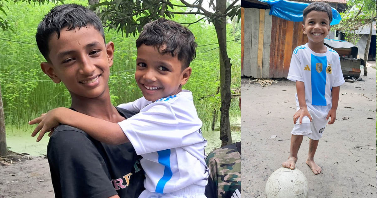 খুদে ফুটবলার সোহান পাচ্ছে ‘বিকেএসপির স্কলারশিপ’