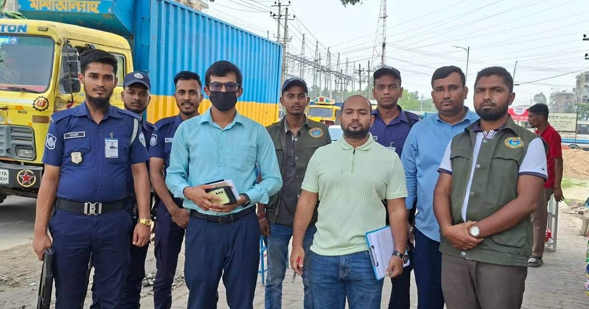 জোরে হর্ন বাজানোর দায়ে ৫ পরিবহনকে সাড়ে ১০ হাজার টাকা জরিমানা