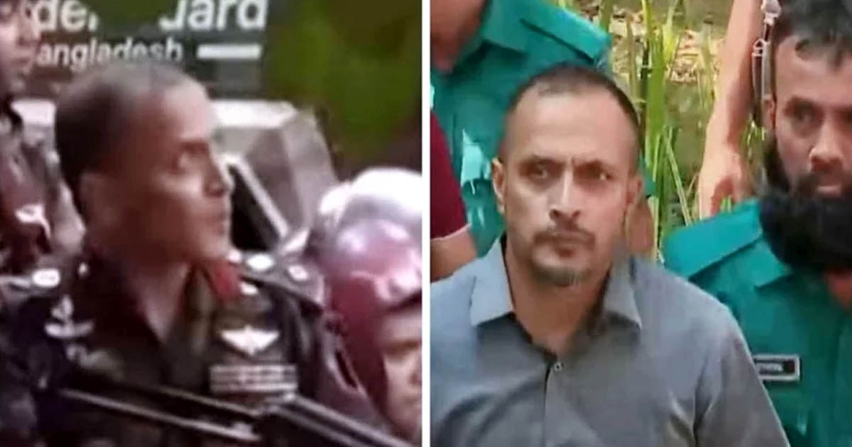 ট্রাইব্যুনালে হাজির কর্নেল রেদোয়ান ও মেজর রাফাত