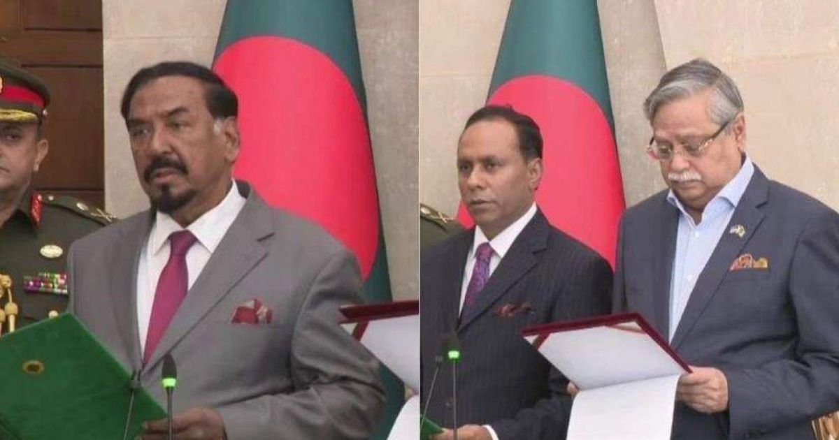 স্পিকার-ডেপুটি স্পিকারকে শপথ পড়ালেন রাষ্ট্রপতি