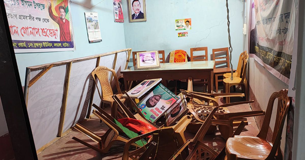 আ.লীগ নেতাকর্মীদের বিরুদ্ধে বিএনপি কার্যালয় ভাঙচুরের অভিযোগ 