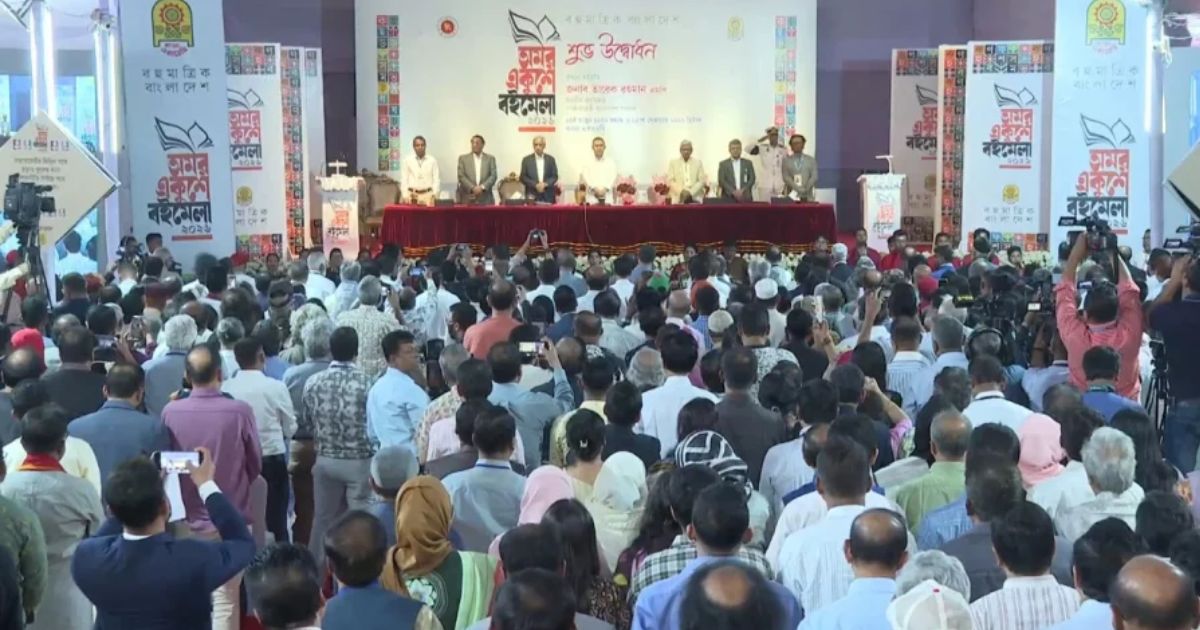 অমর একুশে বইমেলার উদ্বোধনী অনুষ্ঠানে প্রধানমন্ত্রী