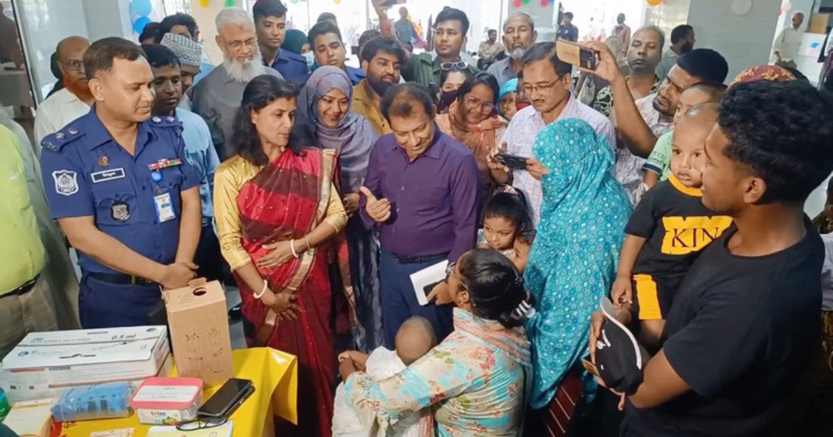 মেহেরপুরে হাম-রুবেলা টিকাদান ক্যাম্পেইনের উদ্বোধন