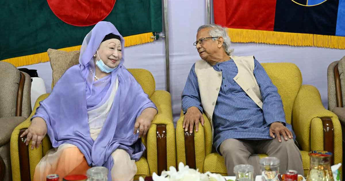 সেনাকুঞ্জে খালেদা জিয়া, প্রধান উপদেষ্টার সঙ্গে একান্ত আলাপ