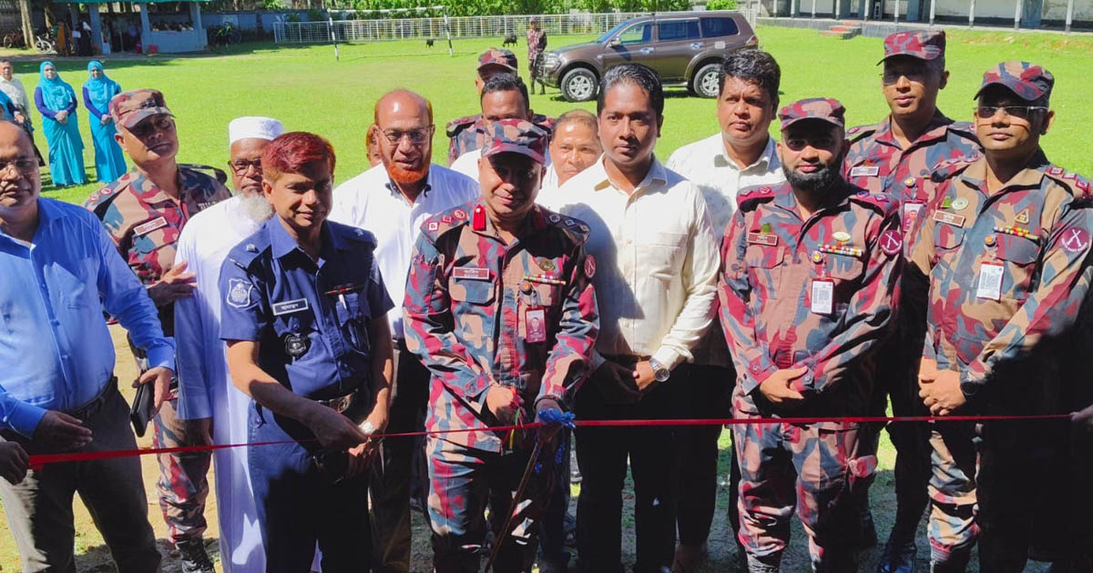 কাচালং বর্ডার গার্ড পাবলিক স্কুলে নবনির্মিত শ্রেণিকক্ষের উদ্বোধন
