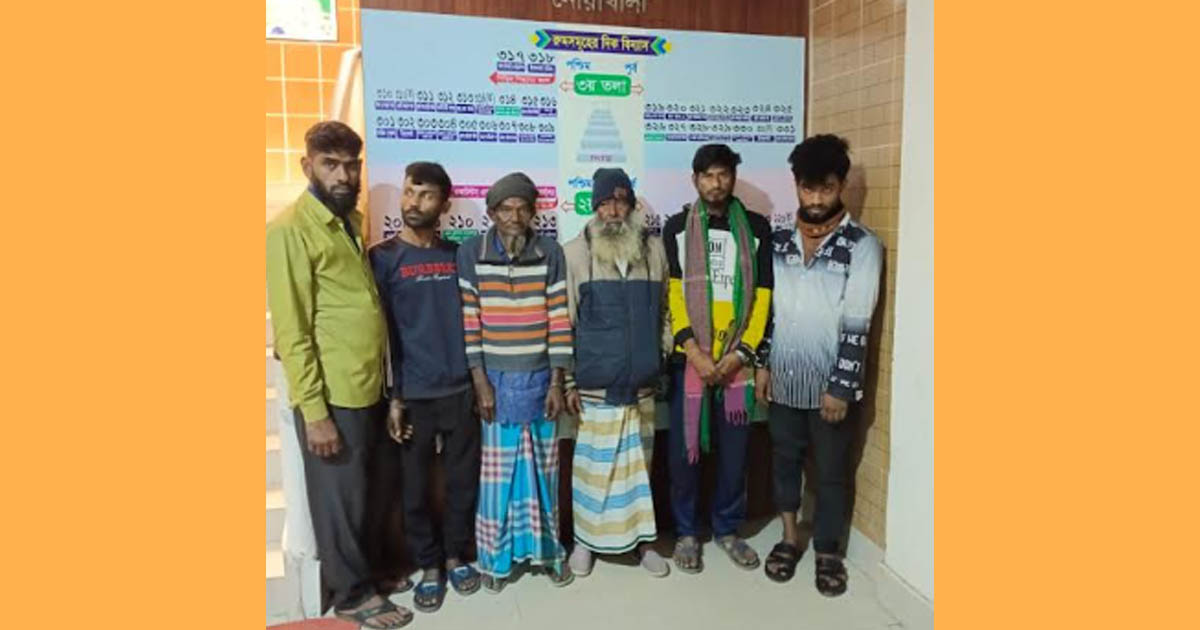 নোয়াখালীতে ৬ মাদকসেবীকে কারাদণ্ড