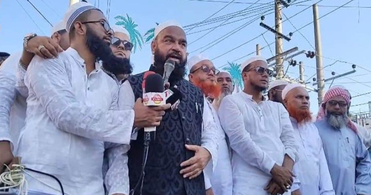 জমিয়ত নেতাকে মোটর শোভাযাত্রায় বরণ