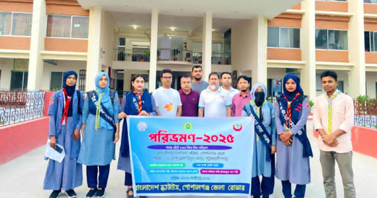 পায়ে হেঁটে ১৫০ কিলোমিটার পরিভ্রমণে গোবিপ্রবির ২ গার্ল-ইন-রোভার