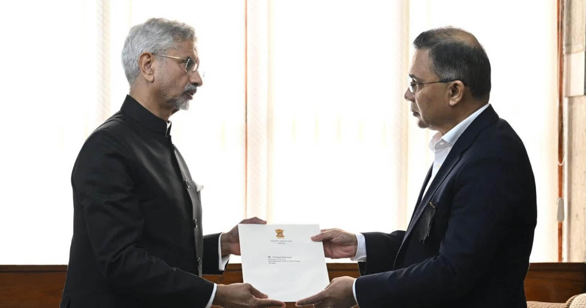 নরেন্দ্র মোদির একটি ব্যক্তিগত চিঠি তারেক রহমানের কাছে পৌঁছে দিয়েছি