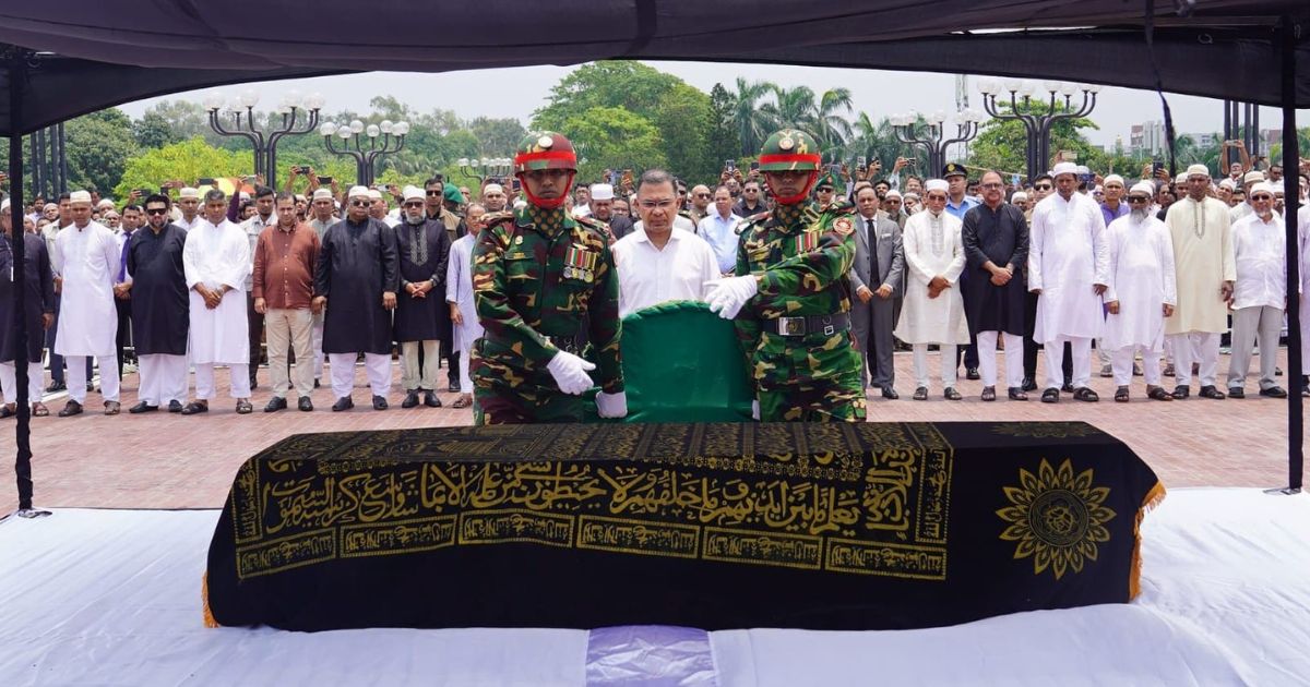 সাবেক প্রতিমন্ত্রী মিজানুর রহমানের জানাজায় অংশ নিলেন প্রধানমন্ত্রী