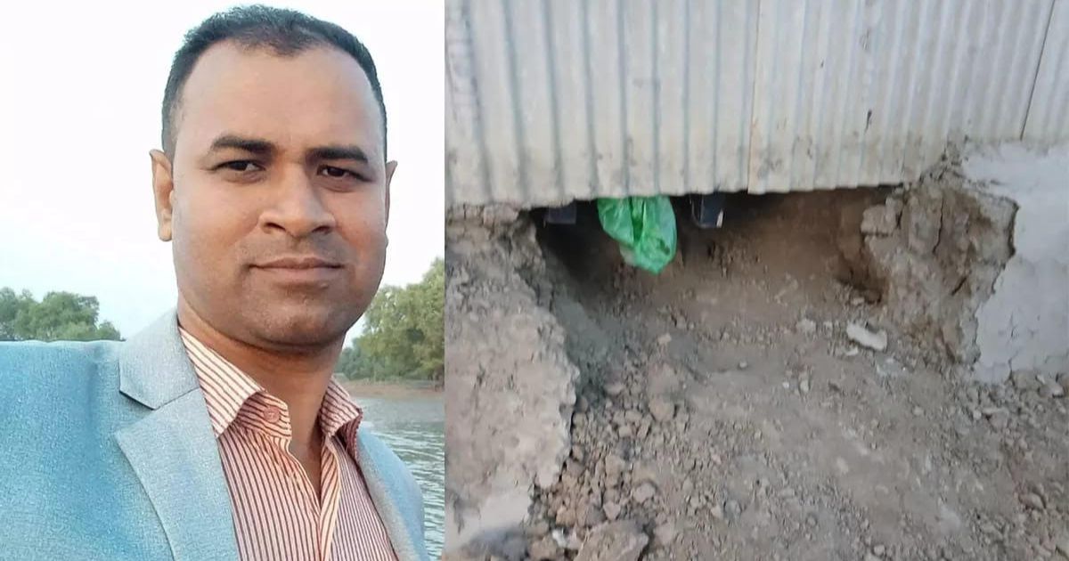 কয়রায় সিঁধ কেটে ঘরে ঢুকে ব্যবসায়ীকে কুপিয়ে হত্যা