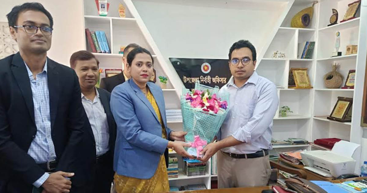 কাউনিয়ায় নবাগত ইউএনও যোগদান