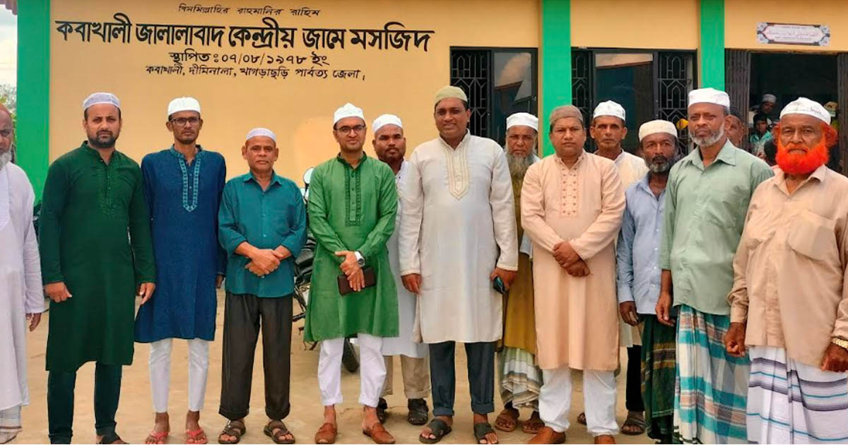 কবাখালী জালালাবাদ জামে মসজিদ পরিদর্শনে ইউএনও