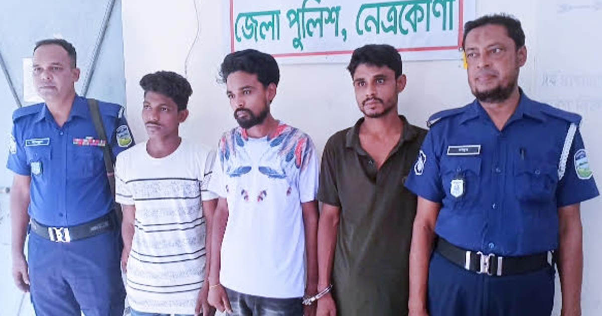 কলমাকান্দায় টাপেন্টাডল ট্যাবলেটসহ আটক ৩