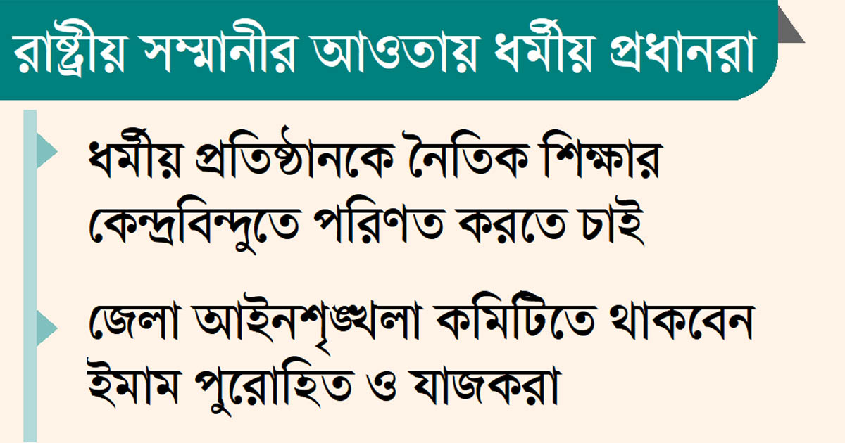 ধর্মীয় সম্প্রীতি ও স্বীকৃতির নতুন দিগন্ত