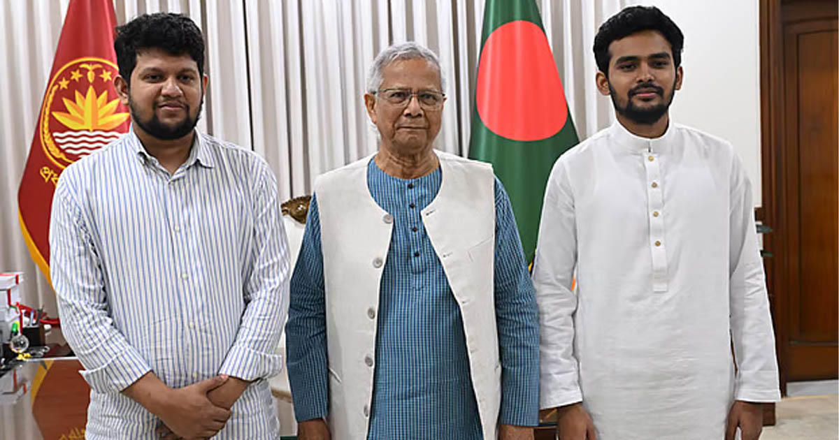 উপদেষ্টা আসিফ ও মাহফুজের পদত্যাগপত্র গ্রহণ করেছেন প্রধান উপদেষ্টা