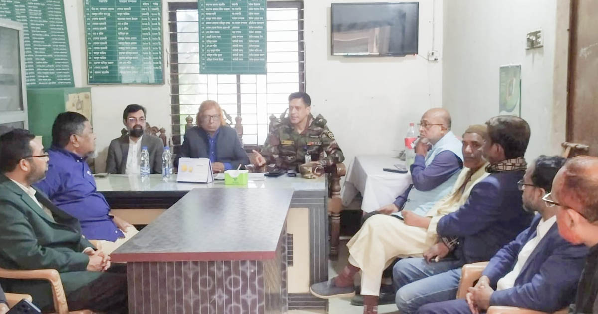 মধুপুরে নির্বাচন নিয়ে সেনাবাহিনীর সঙ্গে সাংবাদিকদের মতবিনিময়