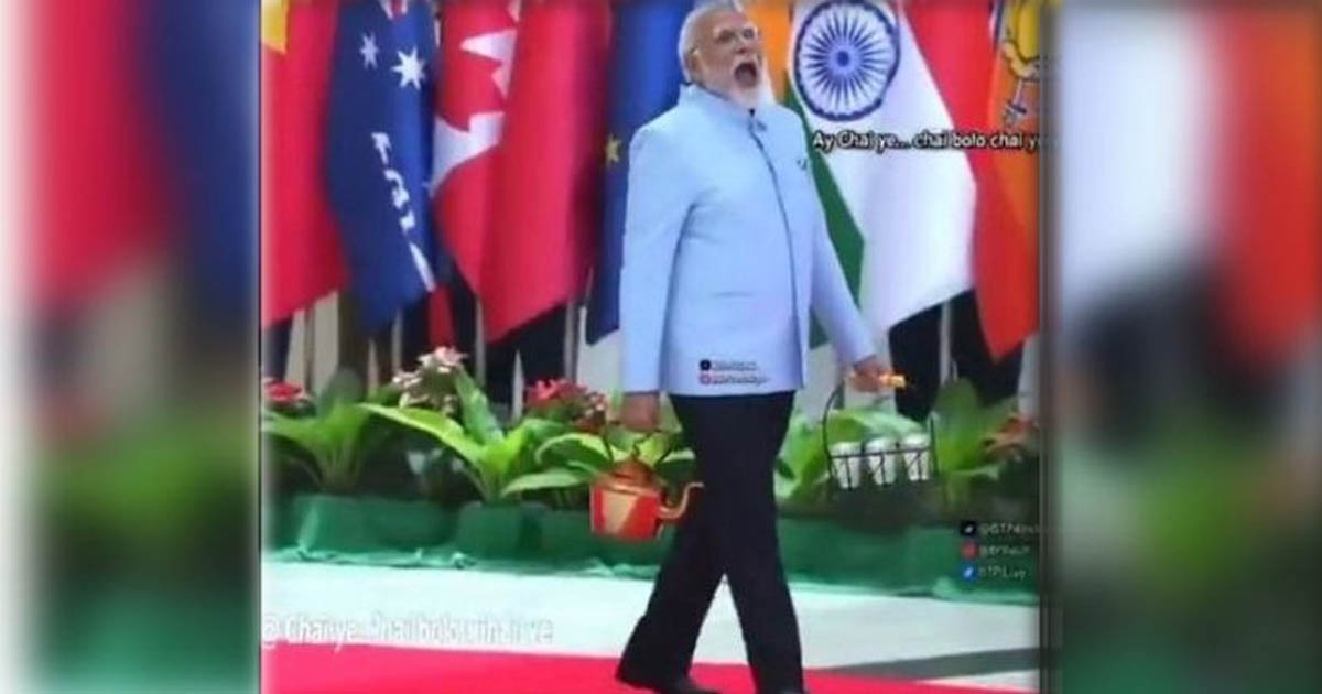 নরেন্দ্র মোদির চা বিক্রির ভিডিও নিয়ে ভারতে তোলপাড়