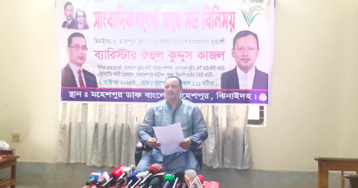 মহেশপুর-কোটচাঁদপুরকে মডেল অঞ্চল গড়ার অঙ্গীকার ব্যারিস্টার কাজলের