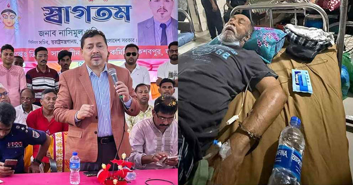 হাসপাতালের বেডে সাবেক শিল্পমন্ত্রীর হাতকড়া পরানো ছবিটি ভুয়া