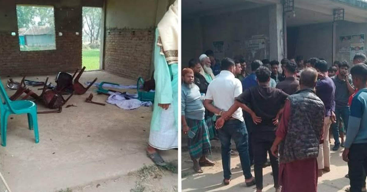 নোয়াখালীতে বিএনপির বিদ্রোহী প্রার্থীর নির্বাচনী কার্যালয়ে হামলা