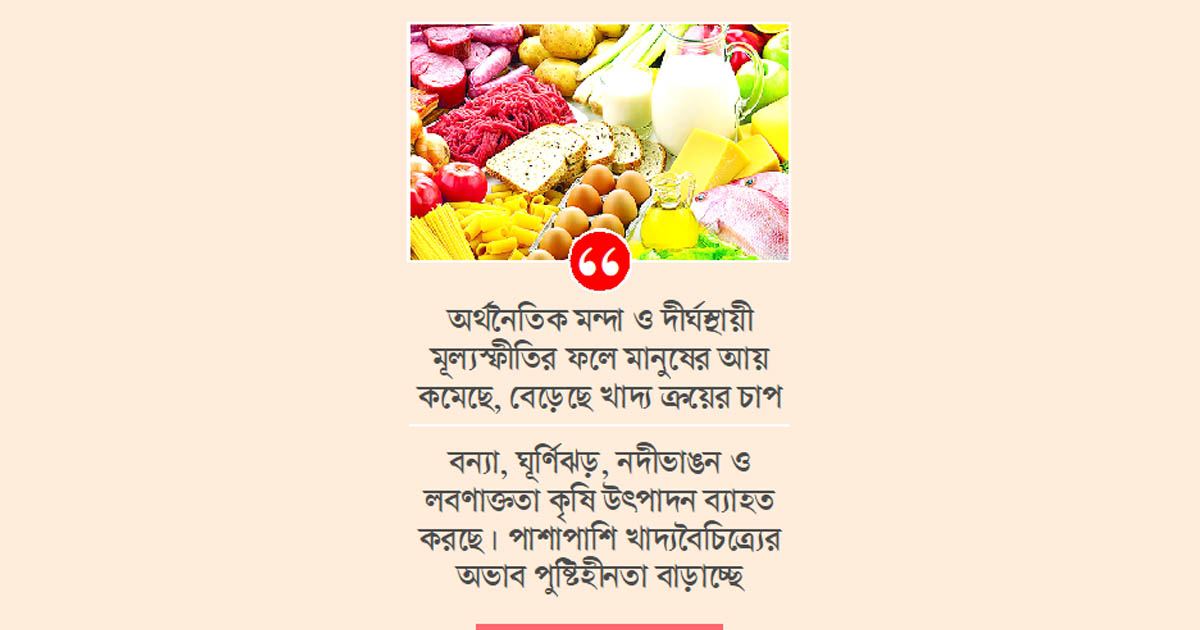খাদ্যনিরাপত্তায় বাড়ছে ঝুঁকি