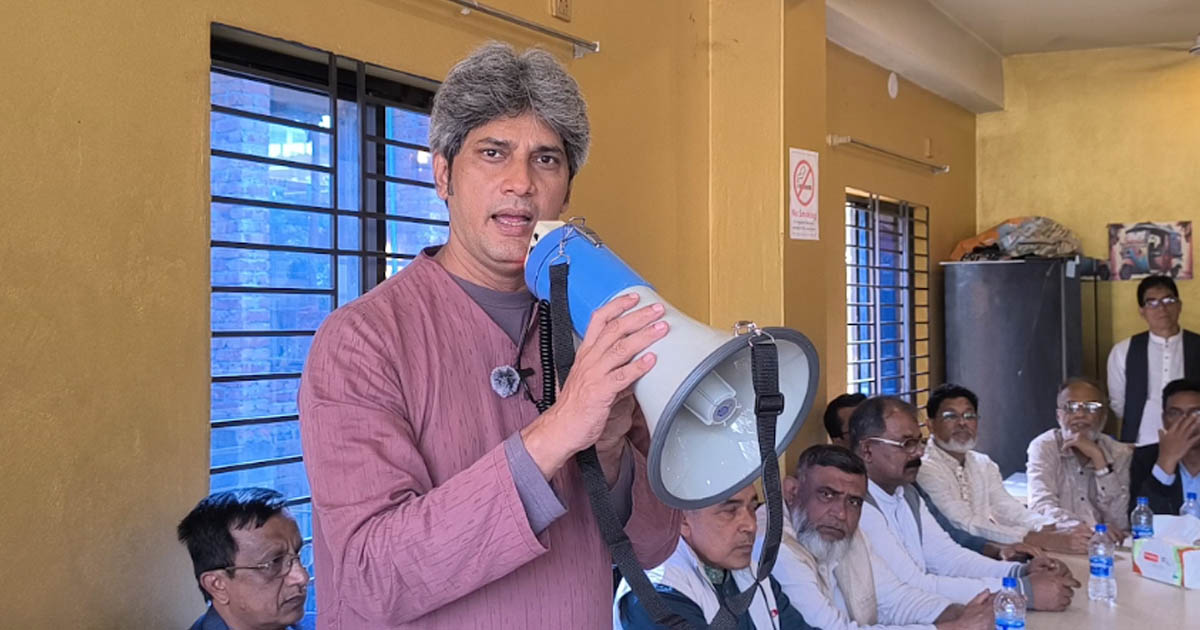 বাঞ্ছারামপুরে মাথাল প্রতীকের পক্ষে বিএনপি নেতাকর্মীদের ঐক্যবদ্ধ করলেন জোনায়েদ সাকি