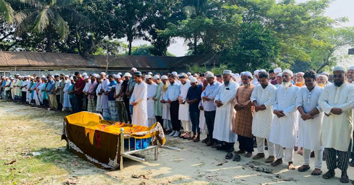 আবুল কালাম আজাদের দাফন সম্পন্ন, পরিবারে চলছে শোকের মাতম