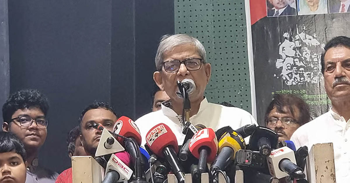 ধানের শীষ নিয়ে টানাটানি কেন, প্রশ্ন মির্জা ফখরুলের