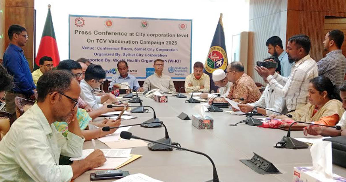 সিলেটে সাড়ে ৮ লাখ শিশু পাবেন বিনামূল্যে টাইফয়েড টিকা
