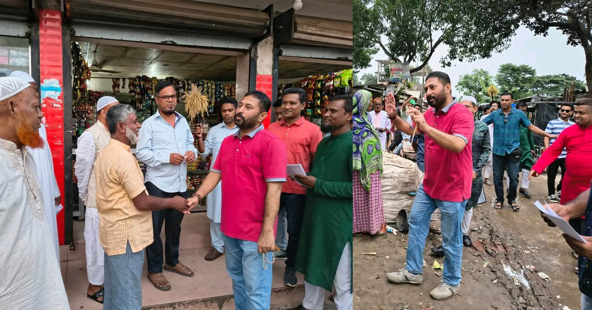 গ্রাম থেকে গ্রামান্তরে অবিরাম ছুটে চলছেন ভিপি ওয়ালী উল্লাহ রাব্বানী