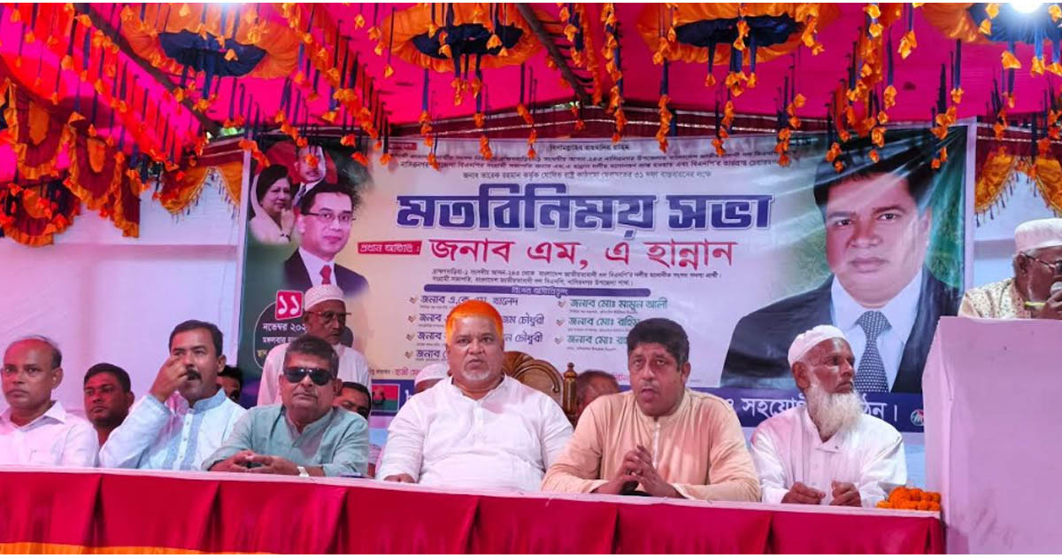 বিএনপির ৩১ দফা বাস্তবায়নে সবাইকে ঐক্যবদ্ধ থাকতে হবে: এম এ হান্নান