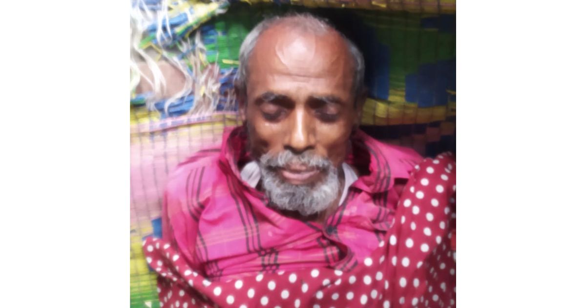 সাজিয়ারা সড়কে অসুস্থ হয়ে অজ্ঞাত বৃদ্ধের মৃত্যু