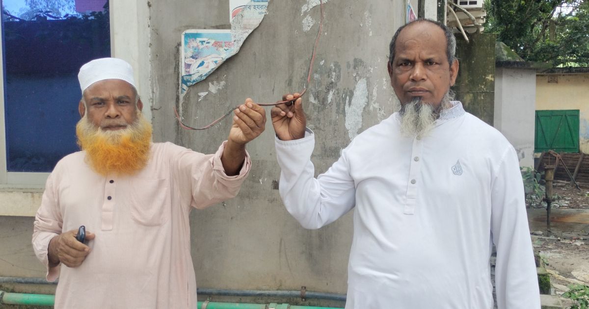 ভূঞাপুরে বৈদ্যুতিক তার চুরির হিড়িক, রক্ষা পাচ্ছে না মসজিদের তারও