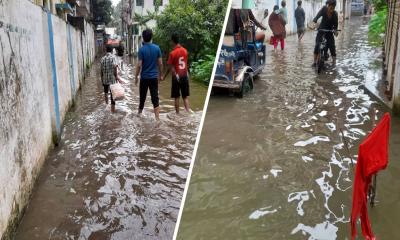 ফেনী পৌরসভার ১০নং ওয়ার্ডে বর্ষাজুড়ে জলাবদ্ধতা