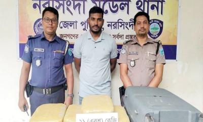 নরসিংদীতে ২১ কেজি গাঁজাসহ ভুয়া বিজিবি সদস্য আটক