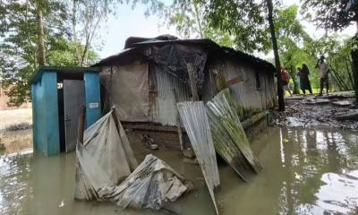 বন্যায় চিরিংগা ইউনিয়নের দেড় শতাধিক ঘরবাড়ি ক্ষতিগ্রস্ত