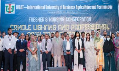 আইইউবিএটিতে নবীন নার্সিং শিক্ষার্থীদের দীক্ষা, প্রদীপ প্রজ্জ্বলন ও পেশাগত শপথ গ্রহণ