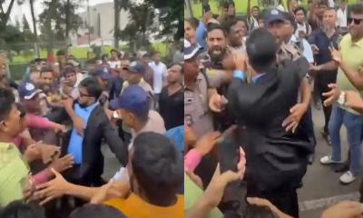 রাষ্ট্রপতির শ্রদ্ধা শেষে হাতাহাতি, থামাতে গিয়ে হেনস্তার শিকার প্রতিমন্ত্রী ইশরাক