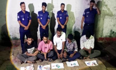 বুড়িচংয়ে কোল্ড স্টোরেজে ইয়াবা সেবনের দায়ে ৫ যুবকের কারাদণ্ড