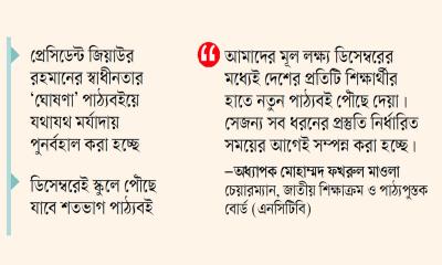 বই বিতরণে এনসিটিবির নতুন ছক