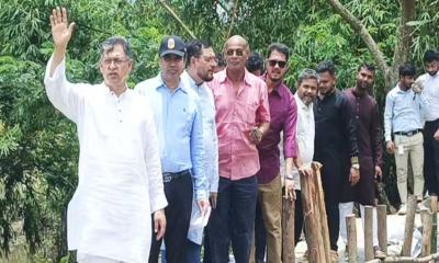 পেকুয়ায় ভাঙা বাঁধ ঘুরে দেখলেন স্বরাষ্ট্রমন্ত্রী