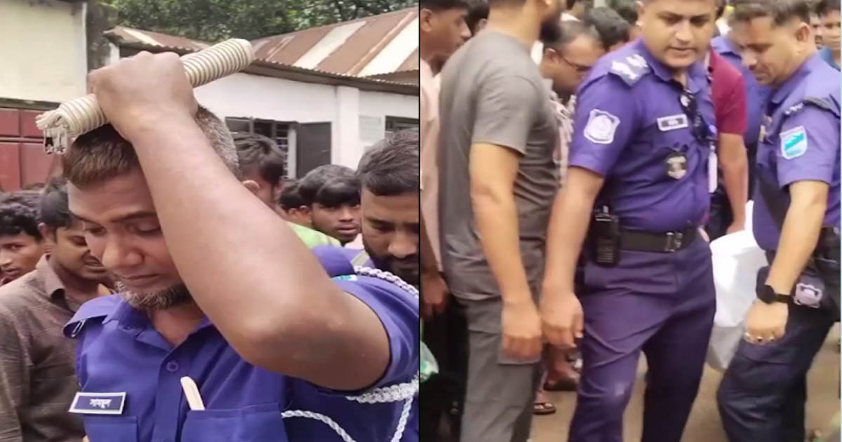 কর্তব্যরত পুলিশ সদস্য সড়ক দুর্ঘটনায় নিহত নিজ সন্তানের মরদেহ উদ্ধার করলেন