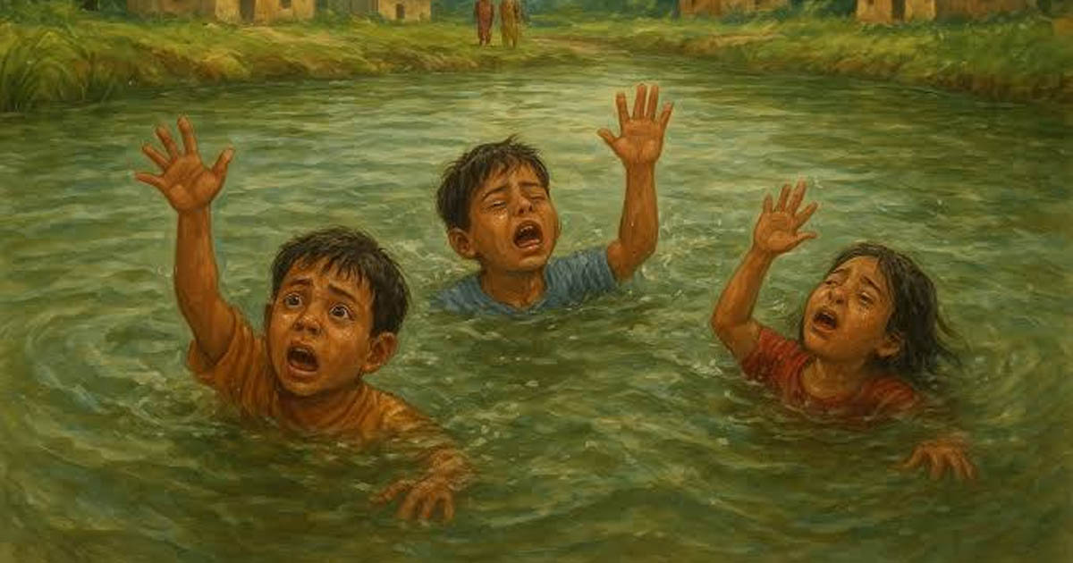বগুড়ায় পুকুরে ডুবে ভাই-বোনসহ তিন শিশুর মৃত্যু