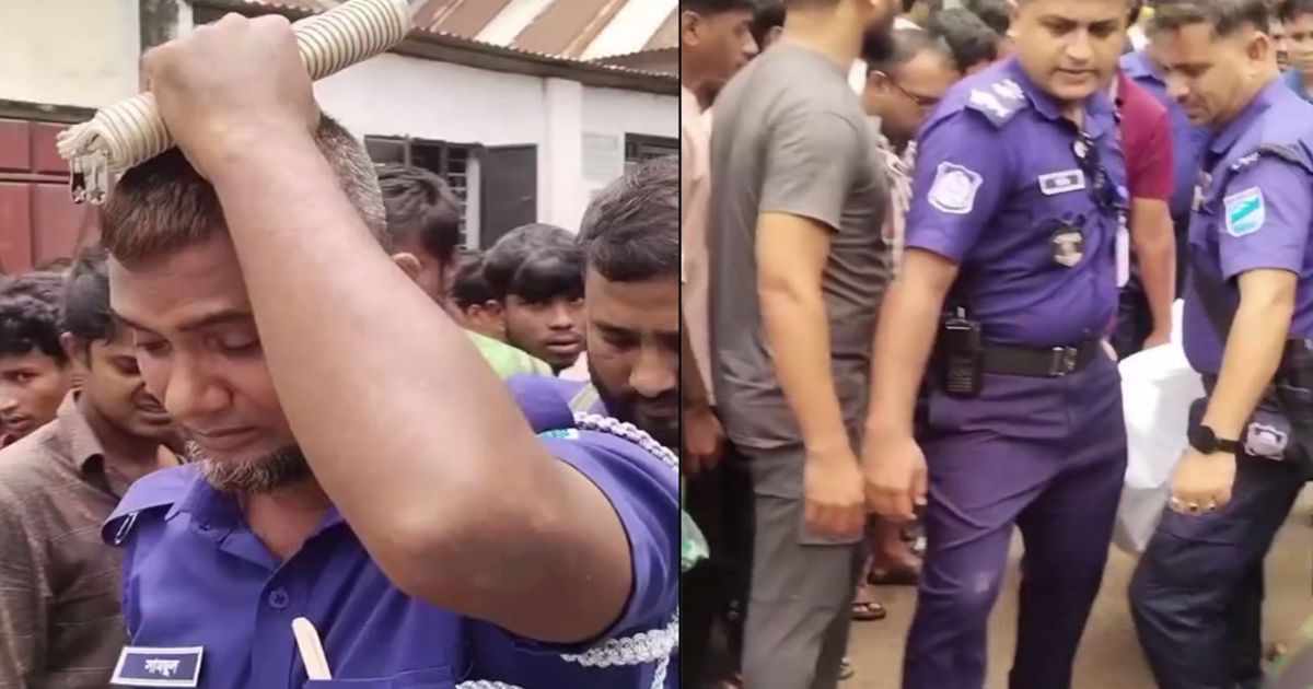 লাশ উদ্ধারে গিয়ে নিজের সন্তানের মরদেহ দেখে নির্বাক পুলিশ সদস্য
