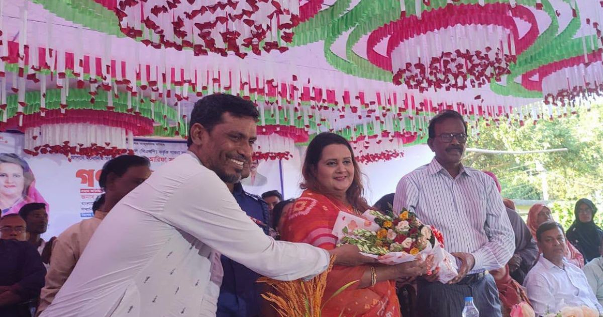 আটঘরিয়ায় এমপি আরিফা সুলতানা রুমাকে গণসংবর্ধনা