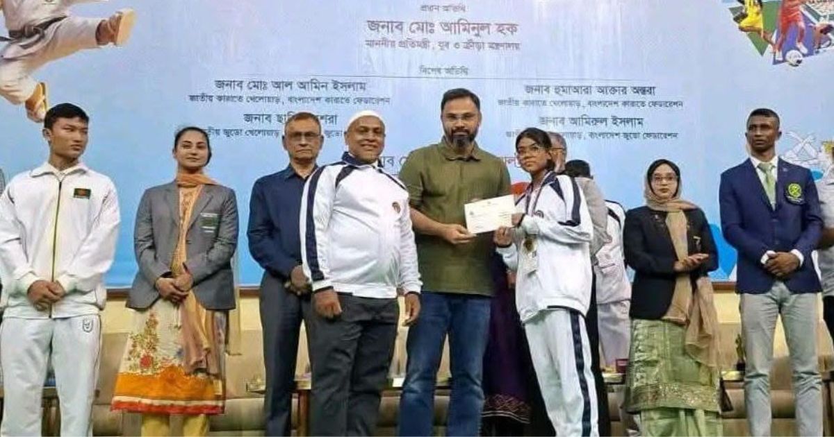 জাতীয় জুডো-কারাতে চ্যাম্পিয়ন ছালুয়া ফজলে রাব্বি বালিকা উচ্চ বিদ্যালয়ের জাহিন