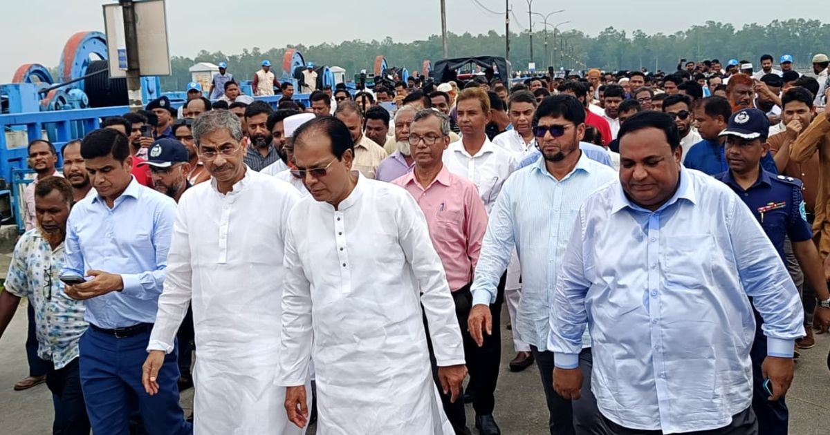 তিস্তা মহাপরিকল্পনা দ্রুত বাস্তবায়নের লক্ষ্যে ৩ মন্ত্রীর পরিদর্শন
