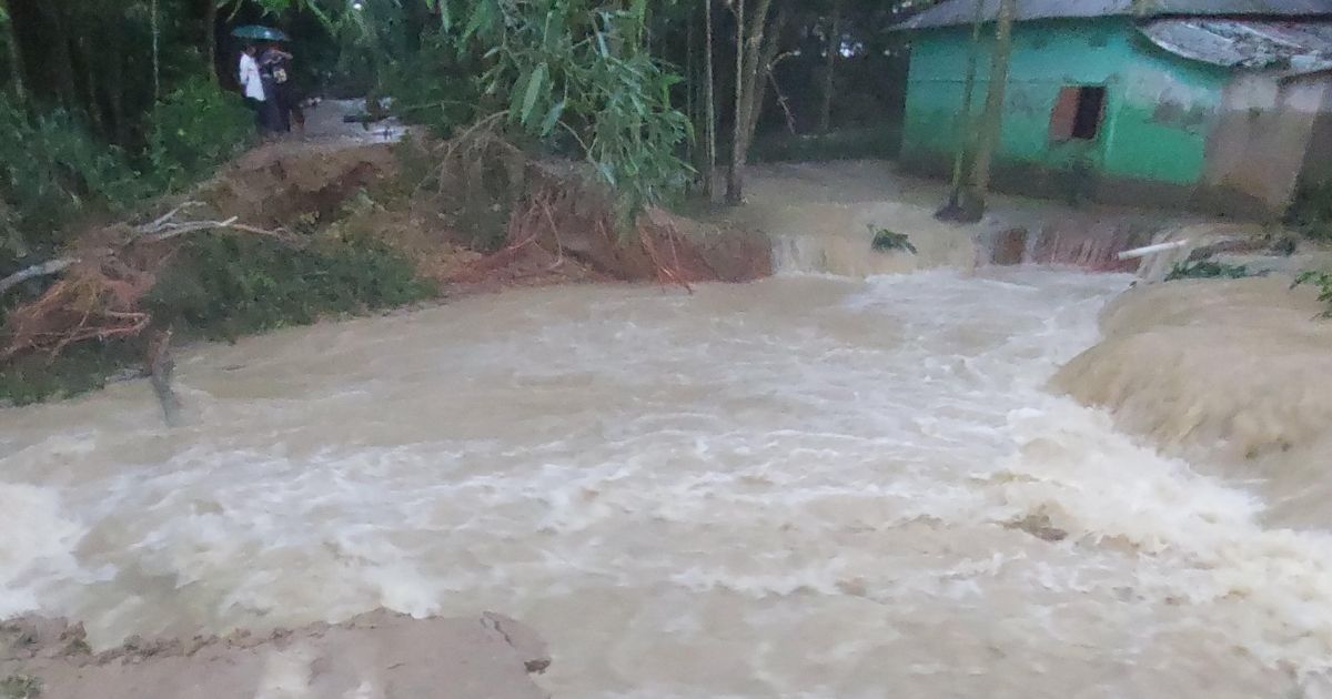 মৌলভীবাজারের ৪ উপজেলায় পানিবন্দি ৪০ হাজার মানুষ